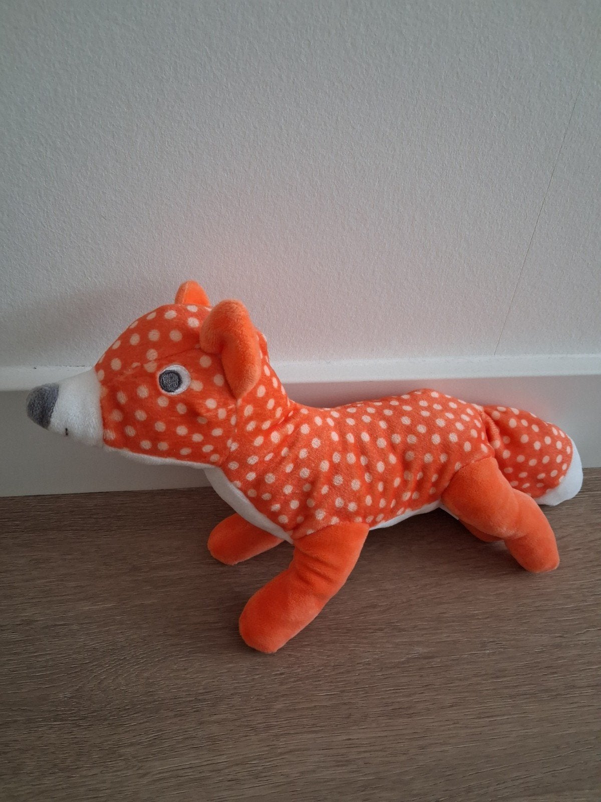 Knuffel Hema vos oranje stippen vosje L1110, Ophalen of Verzenden, Zo goed als nieuw, Overige typen