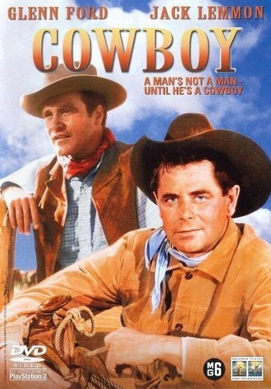 Cowboy - Jack Lemmon e.a - 1958 - Western, Verzenden, Zo goed als nieuw, Actie en Avontuur, 1940 tot 1960