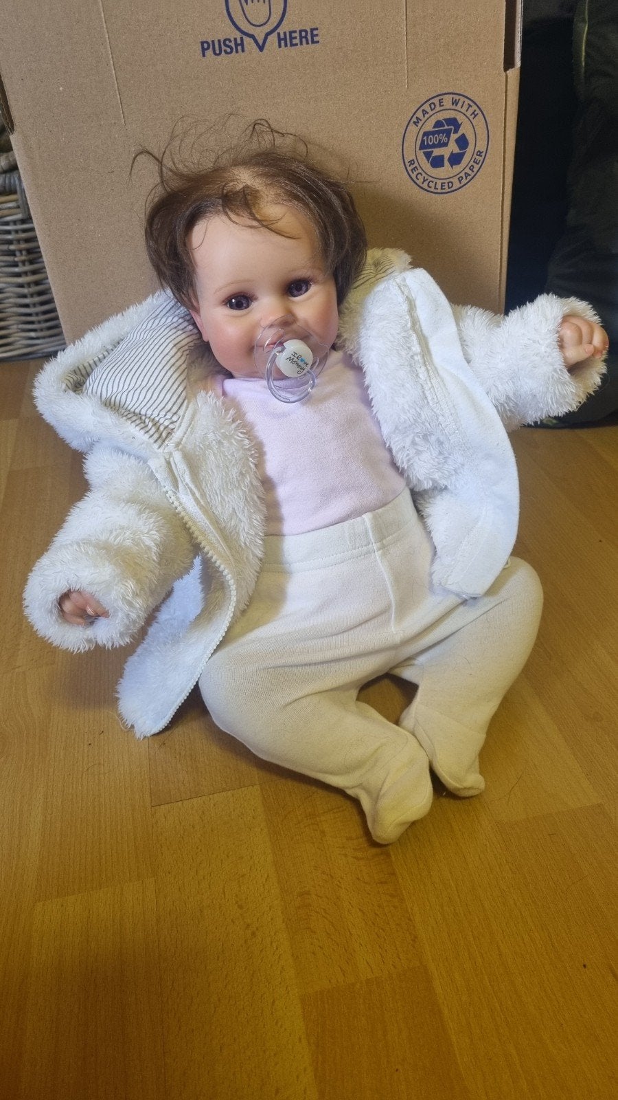 Reborn pop, Kinderen en Baby's, Speelgoed | Poppen, Ophalen, Zo goed als nieuw, Babypop