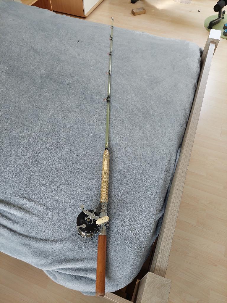 Kingfisher hengel met Penn reel, Ophalen, Gebruikt, Complete set