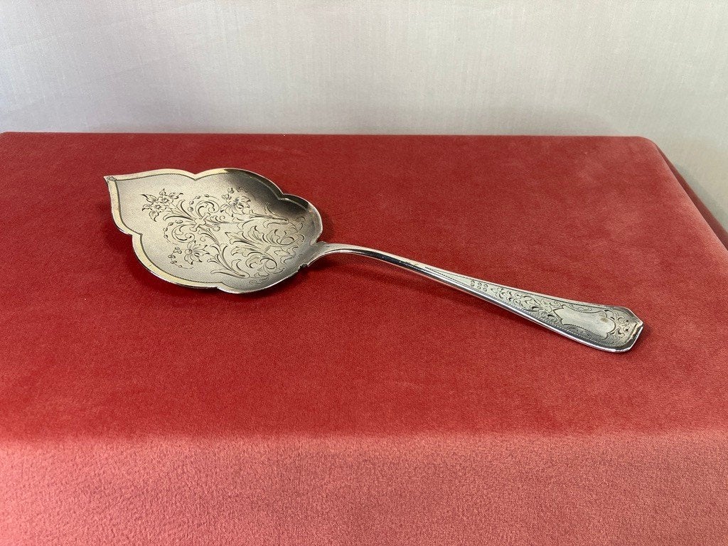 Zilveren gebakschep 800 neorococo  Carl Dillenius 1888-1893, Verzenden, Zilver