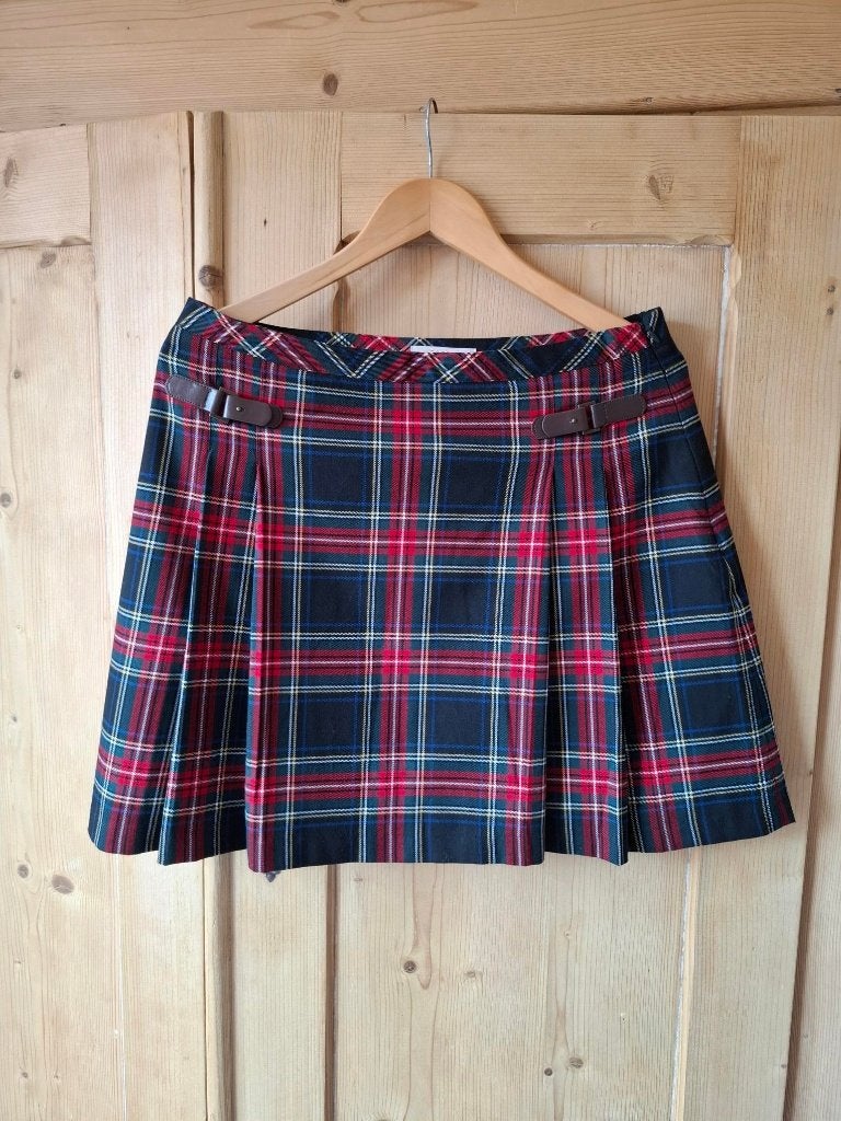 Schotse geruite rok met voering Esprit - Maat 40 (M)/Size 14, Meerkleurig, Zo goed als nieuw, Boven de knie, Esprit