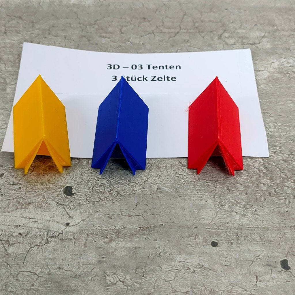 modeltrein 3D – 03 Tenten  3D geprint, Overige merken, Gelijkstroom, Natuur, Nieuw