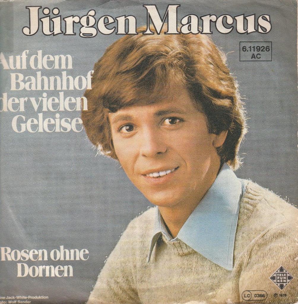 s 1335 Jürgen Marcus – Auf Dem Bahnhof Der Vielen Geleise, Cd's en Dvd's, Vinyl Singles, Gebruikt, Overige genres, Fotohoes, Originele persing