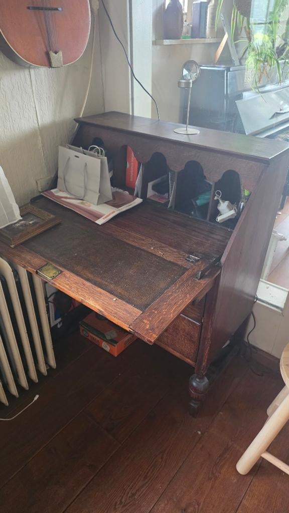 Klassiek Secretaire / Klepbureau – Karaktervol & Praktisch, Huis en Inrichting, Kasten | Secretaires, Ophalen, Gebruikt