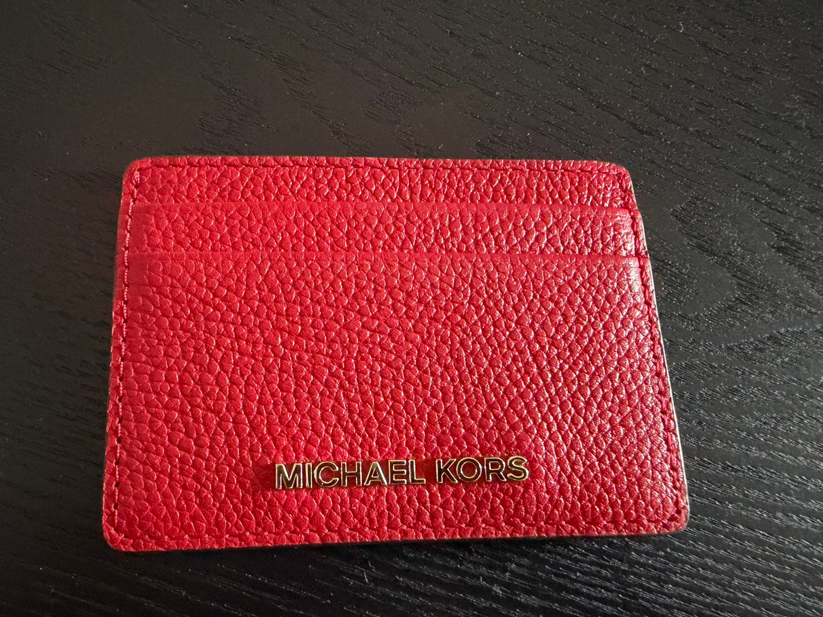 Rode Michael Kors kaarthouder, Sieraden, Tassen en Uiterlijk, Overige merken, Ophalen of Verzenden, Zo goed als nieuw, Leer