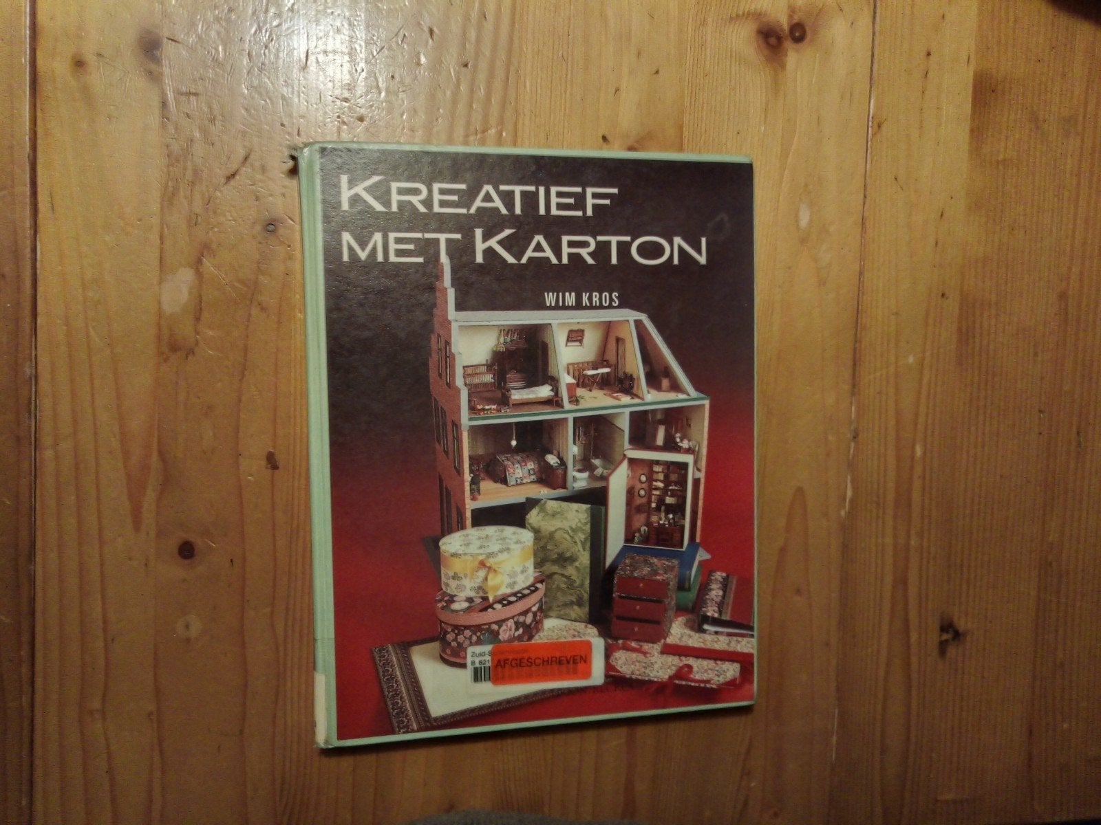 Kreatief met Karton - Wim Kros (Gebonden), Gelezen, Ophalen of Verzenden, Scrapbooking en Knutselen, Wim Kros