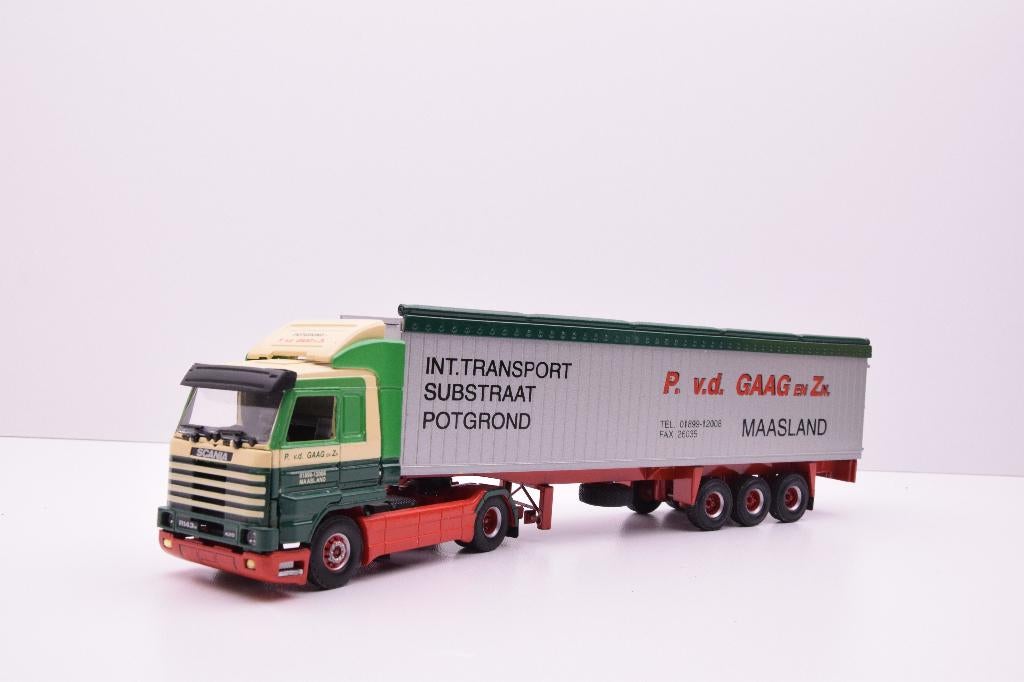 Scania 143 Streamline  ''  vd Gaag - Maasland ''  Tekno, Ophalen of Verzenden, Zo goed als nieuw, Bus of Vrachtwagen, Tekno