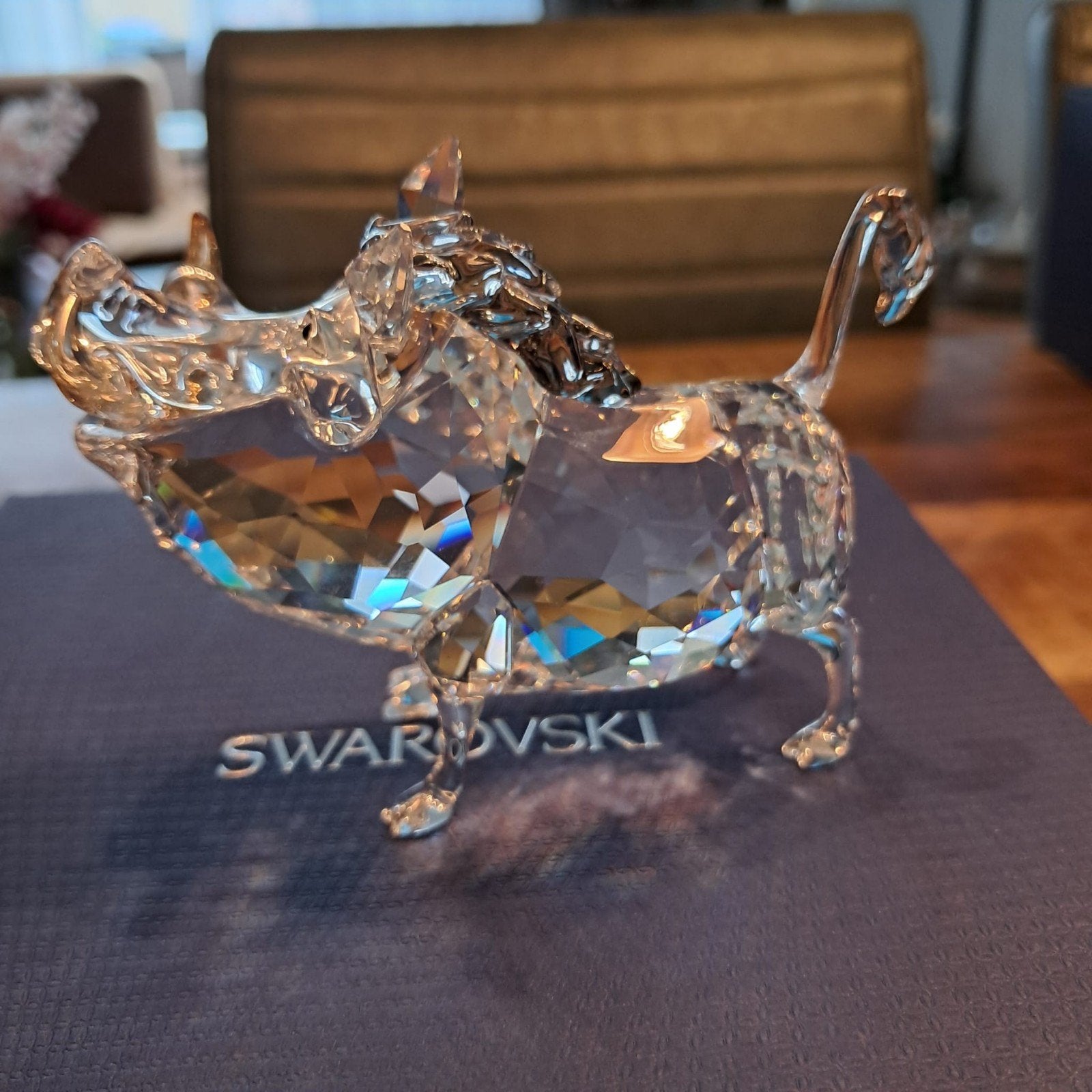 Swarovski Pumba Kristalbeeldje met Originele Doos, Ophalen of Verzenden, Zo goed als nieuw
