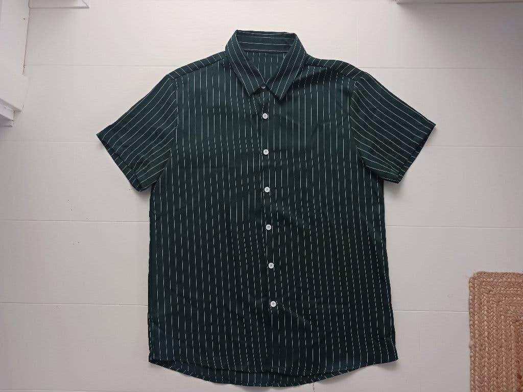 Heren blouse korte mouw, maat L, nieuw, Shein, Nieuw, Ophalen of Verzenden, Halswijdte 41/42 (L)