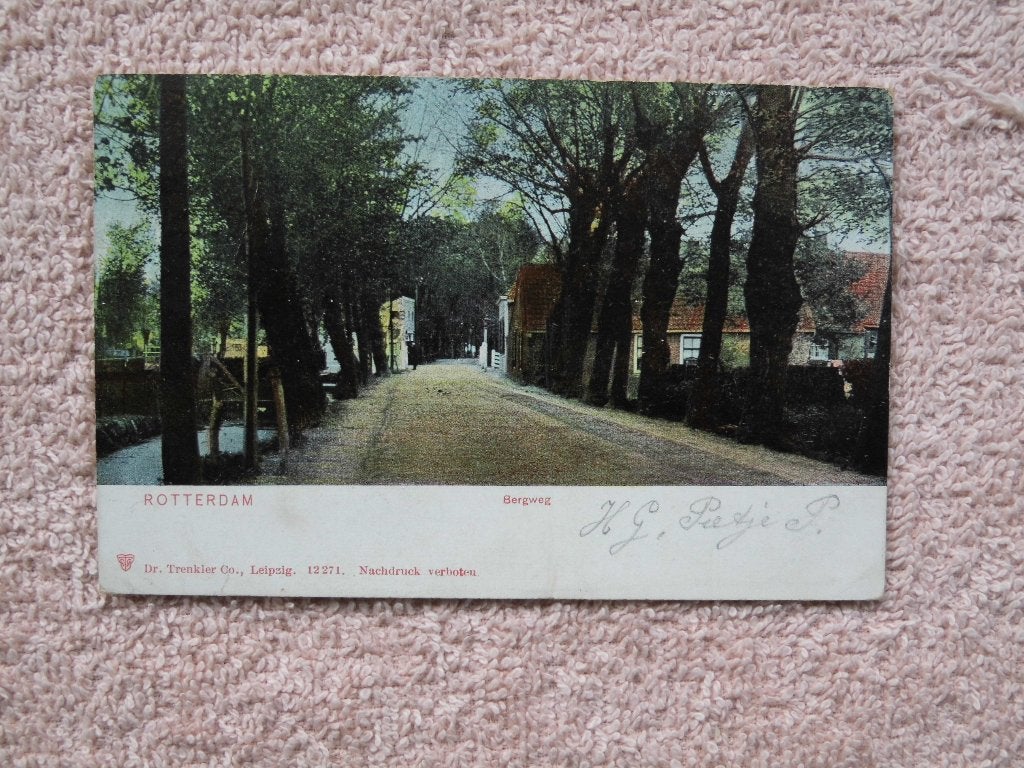 Rotterdam , Bergweg , gelopen 1905, Ophalen of Verzenden, Voor 1920, Zuid-Holland