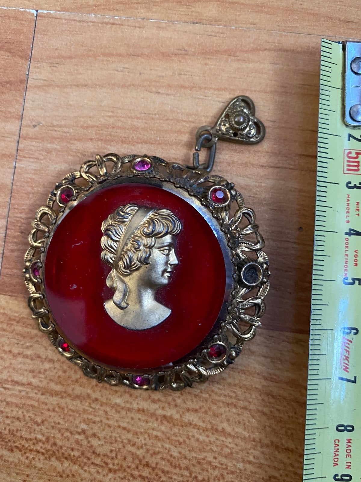 Hanger dame met steentjes rondom, Verzenden, Zo goed als nieuw, Zilver, Overige materialen