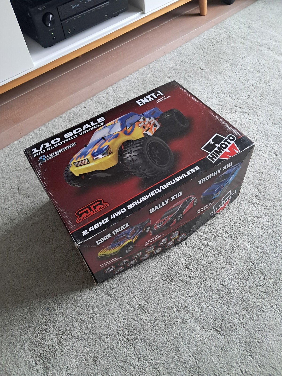 Himoto EMXT-1 1:10 RC Monster Truck - Zo goed als nieuw, Hobby en Vrije tijd, Modelbouw | Radiografisch | Auto's, Elektro, Auto offroad