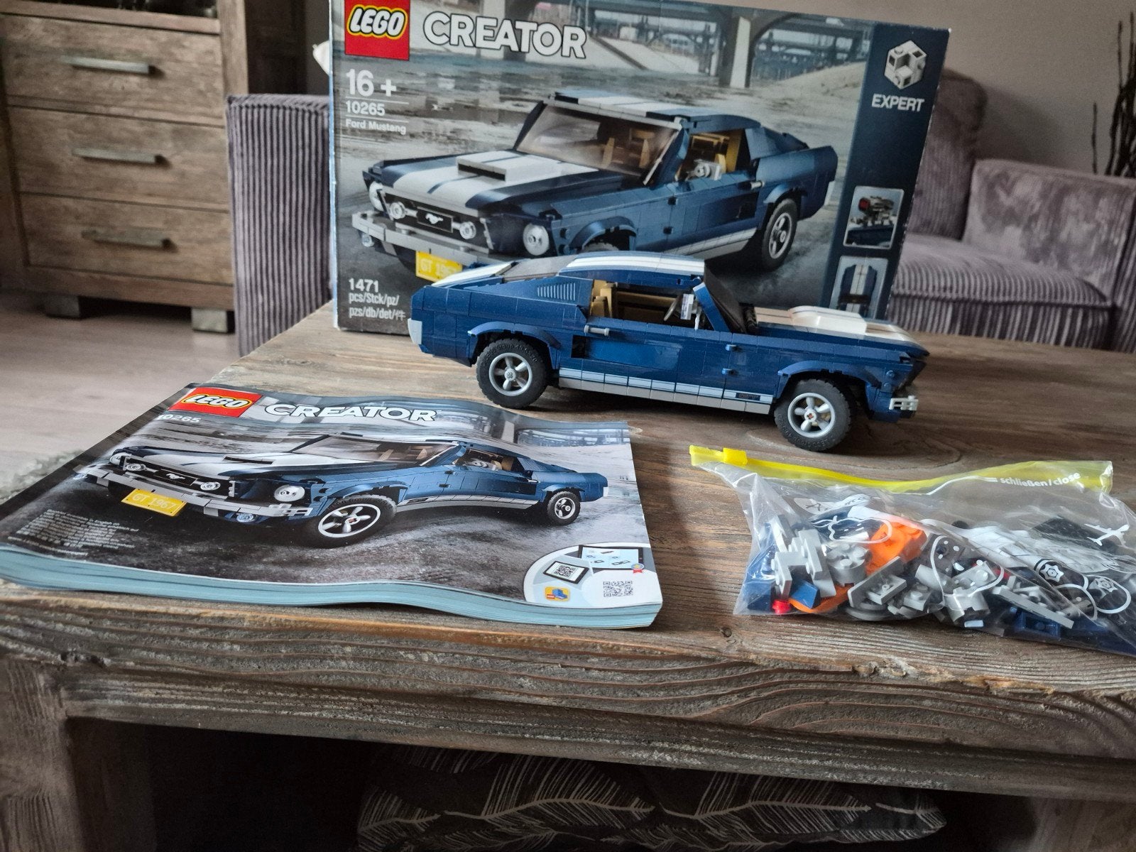Ford mustang lego, Hobby en Vrije tijd, Modelbouw | Auto's en Voertuigen, Auto, Groter dan 1:32, Zo goed als nieuw, Ophalen