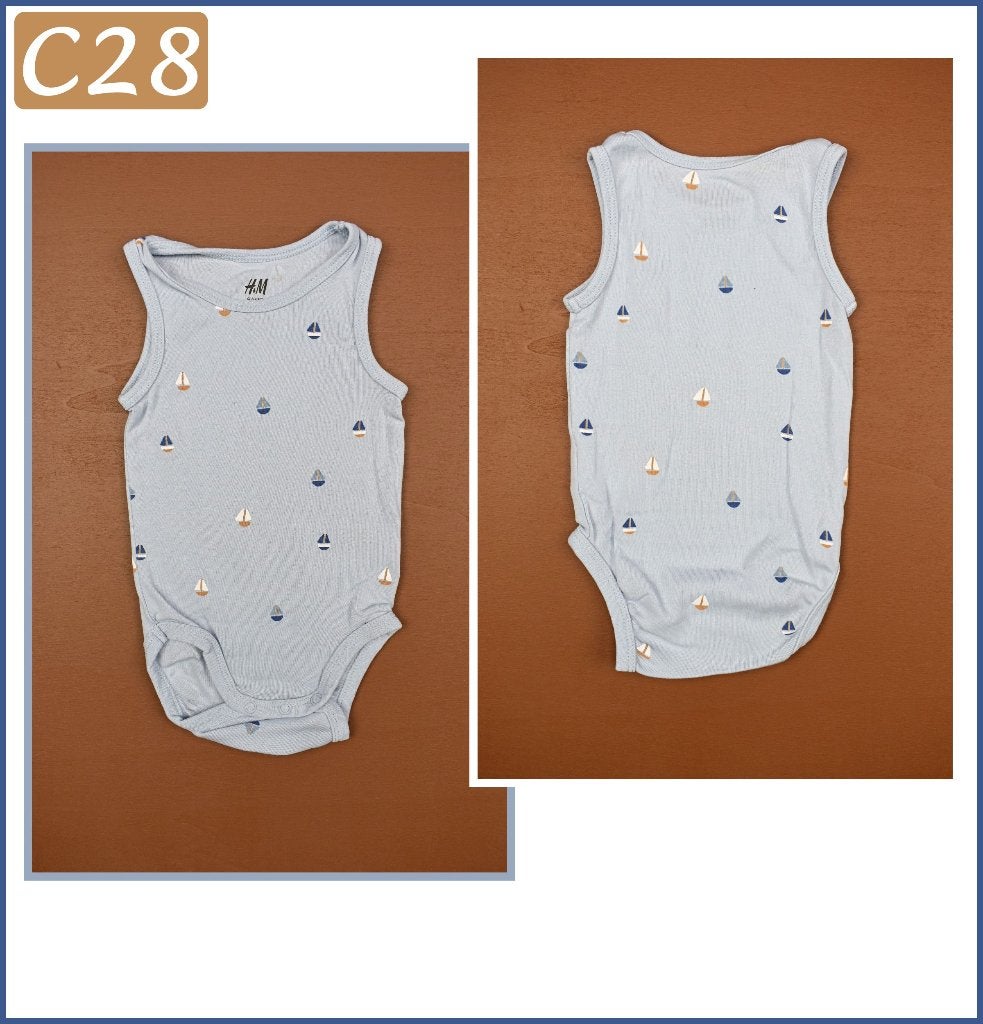 (C28) Maat 62. Mouwloos H&M rompertje, Nacht- of Onderkleding, H&M, Ophalen of Verzenden, Zo goed als nieuw