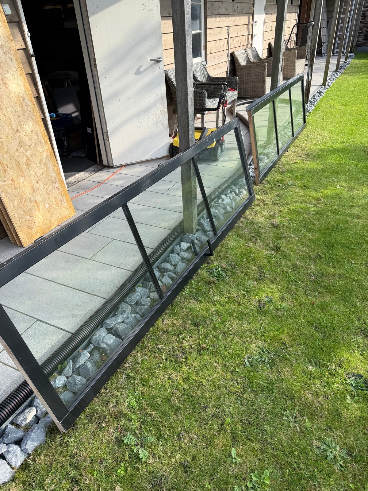 Openslaande binnendeuren - 150x243 cm, Doe-het-zelf en Verbouw, Gebruikt, Binnendeur, Ophalen of Verzenden, Glas