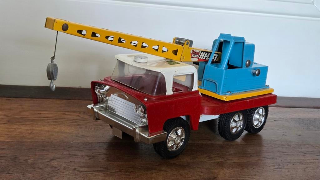 Oude Tri-ang kraanwagen hijskraan speelgoed vrachtwagen, Ophalen of Verzenden, Gebruikt, 1:9 t/m 1:12, Bus of Vrachtwagen