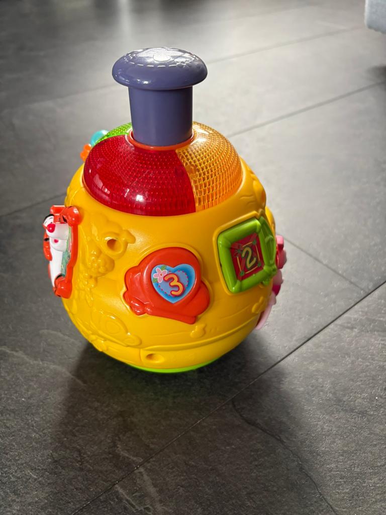VTech Disney Licht en Leer Draaitol Winnie de Poeh, Kinderen en Baby's, Speelgoed | Babyspeelgoed, Zo goed als nieuw, Overige typen