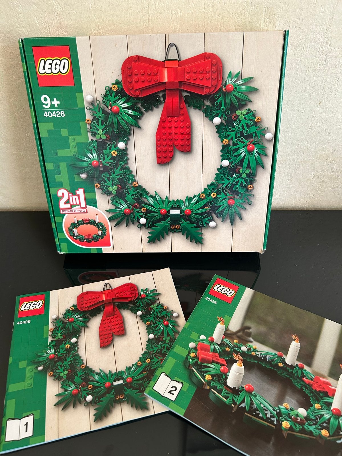 LEGO 40426 Kerstkrans 2-in-1 (Kerstmis), Overige thema's, Lego, Ophalen of Verzenden, Zo goed als nieuw