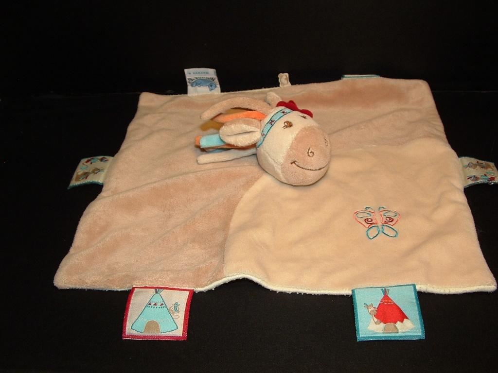 NOUKIES EZEL/PAARD KNUFFELDOEK VELOURS BEIGE/ECRU M, Verzenden, Nieuw, Overige typen