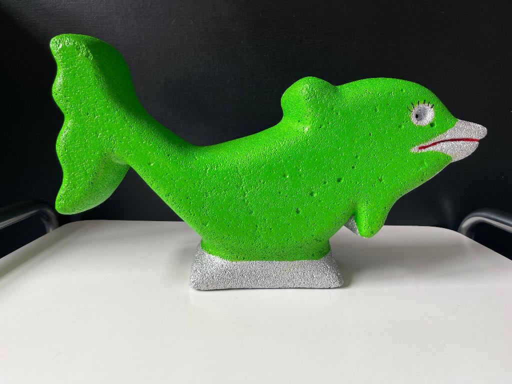 Beeld Kunstobject Vis 38cm, Antiek en Kunst, Ophalen of Verzenden, Beeld