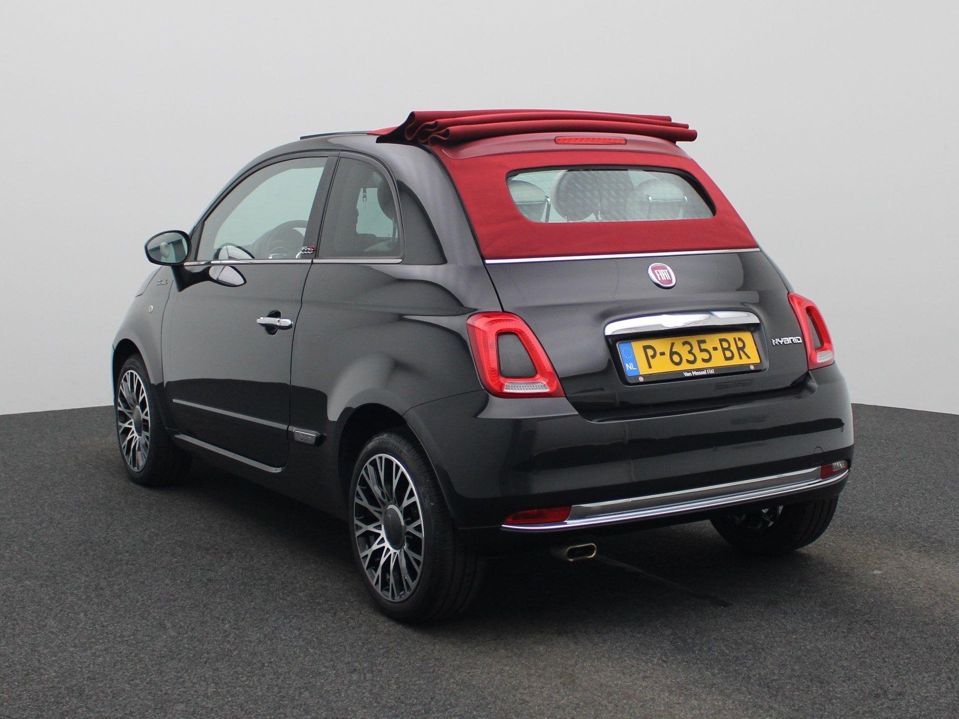 Fiat 500 C 1.0 Hybrid Dolcevita | Cruise Control | Digitaal, 12 maanden, Stof, Euro 6, Zwart