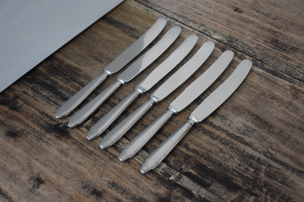 Gero Zilmeta model 763 eetmessen voor diner 6x mes, Ophalen of Verzenden