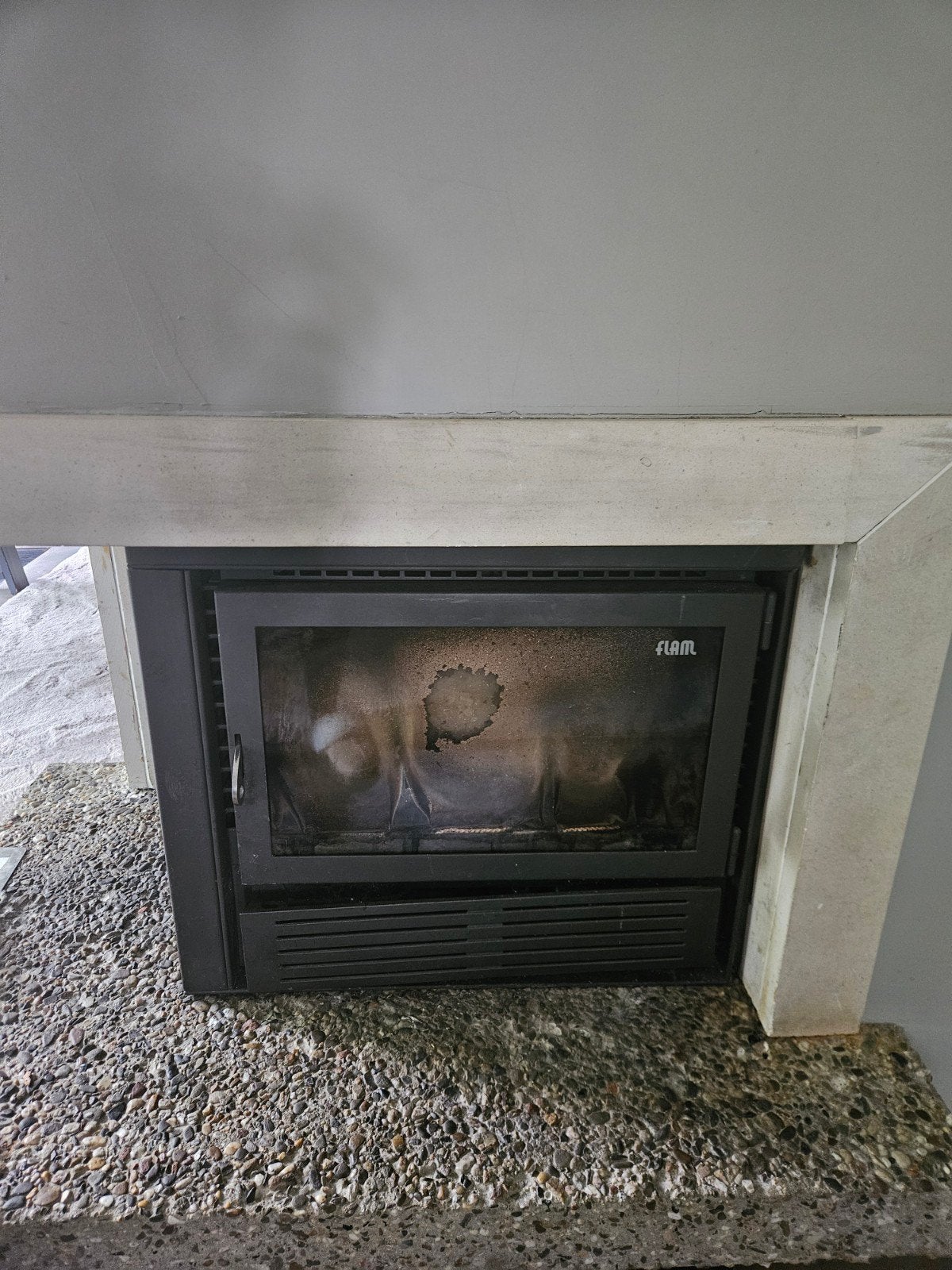 Inzethaard Flam met ventilatoren, Ophalen, Inzethaard, Houthaard