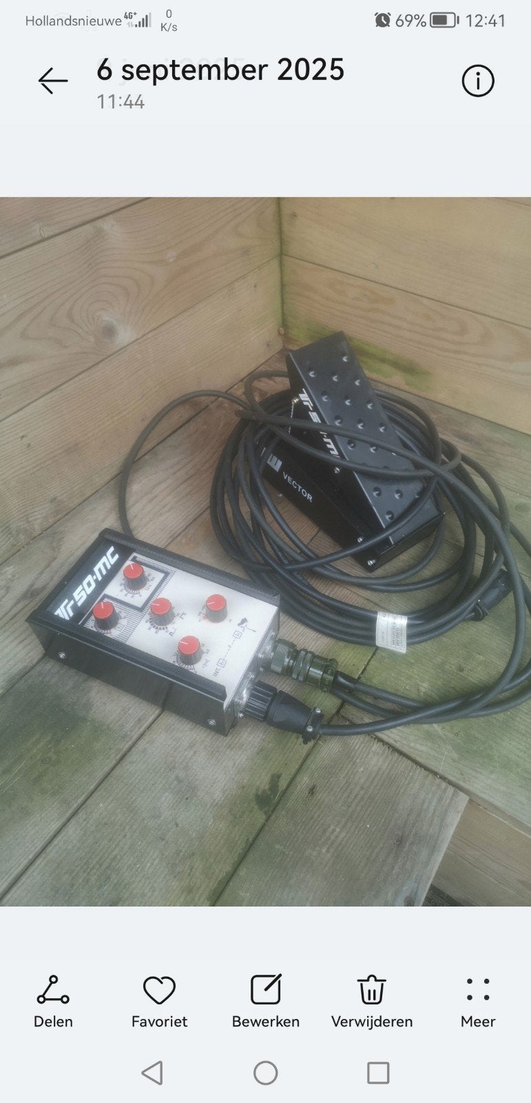 pulskast plus voetpedaal, Ophalen of Verzenden