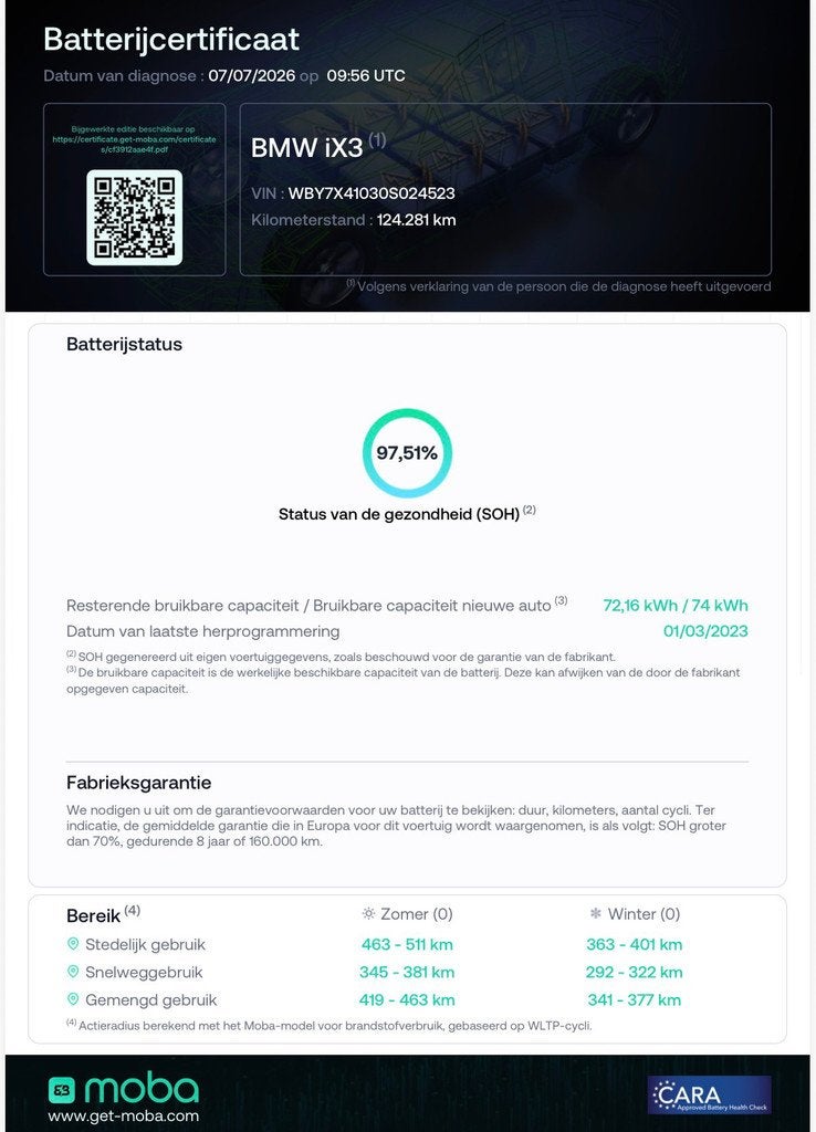 BMW IX3 Executive 80 kWh/PANO/TREKHAAK/1E EIGENAAR/SOH 97.51, Auto's, BMW, Achterwielaandrijving, Gebruikt, 1333 min, Zwart