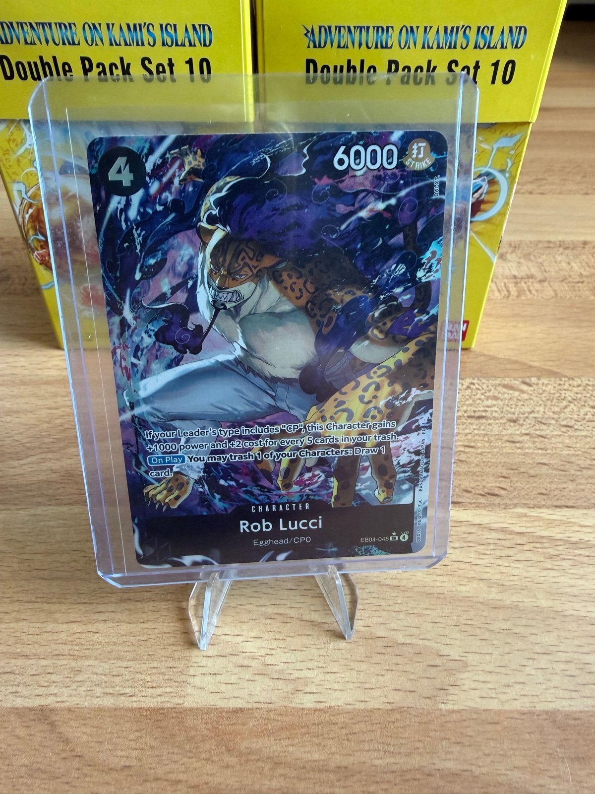 One Piece Card Game: Rob Lucci EB04-048, Ophalen of Verzenden, Zo goed als nieuw, Losse kaart
