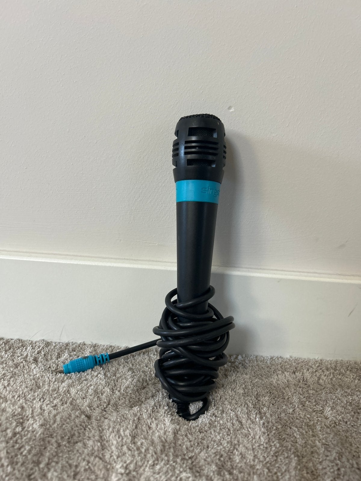 Een singstation microfoon., Ophalen of Verzenden, Gebruikt, Zangmicrofoon