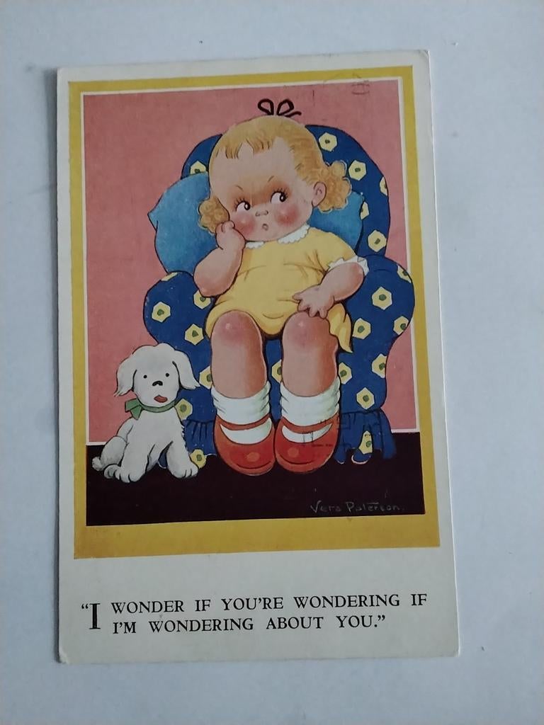 VERA PATERSON 1953. /MEISJE  MET HOND I WONDER IF..., Ophalen of Verzenden, 1940 tot 1960, Kinderen