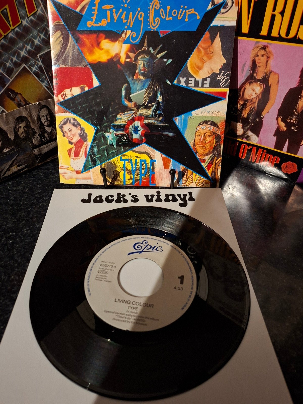 Living Colour - Type (7 inch vinyl single)  1990, Overige formaten, Ophalen of Verzenden, Overige typen, Fotohoes