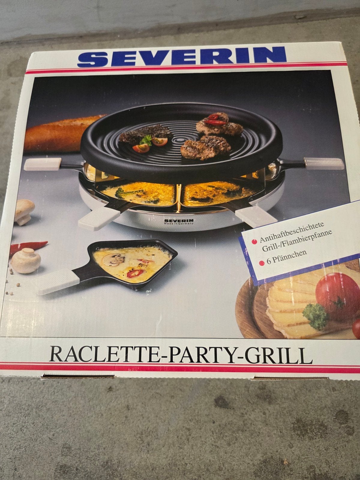 Severin Raclette-Party-Grill, Ophalen