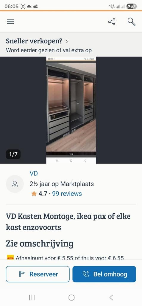 Ikea pax kast gekocht, monteur nodig, VD Kasten Montage, Huis en Inrichting, Kasten | Kledingkasten, 200 cm of meer, Zo goed als nieuw