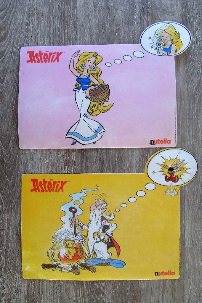 Asterix en Obelix Placemats 2004 Nutella, Verzamelen, Ophalen of Verzenden, Asterix en Obelix, Gebruikt, Gebruiksvoorwerp