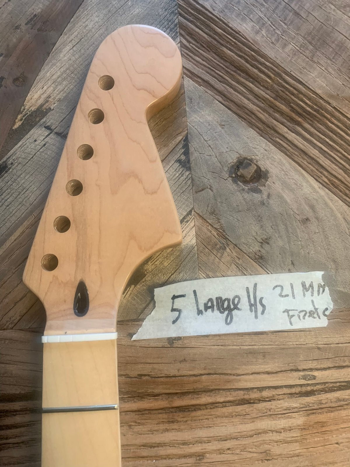 Stratocaster hals Cbs grote kop 21 fret Maple” 5large maple, Verzenden, Geen, Geen, Jpsg