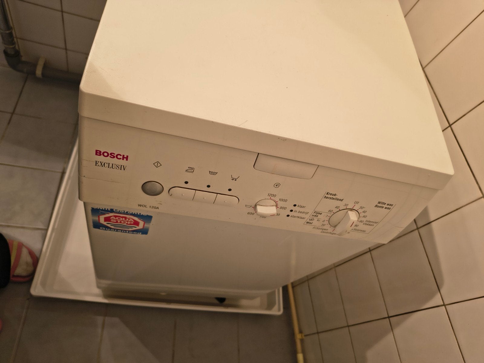 Bovenlader Wasmachine, Ophalen, 1200 tot 1600 toeren, Gebruikt, 4 tot 6 kg