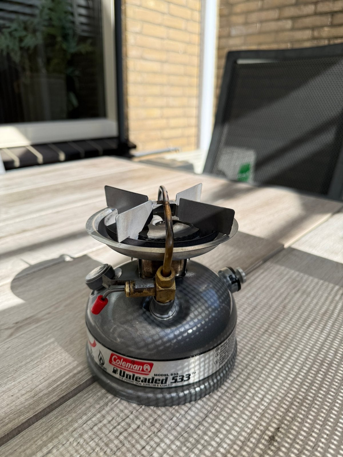 Coleman 533 sportster benzine brander, Ophalen of Verzenden, Gebruikt