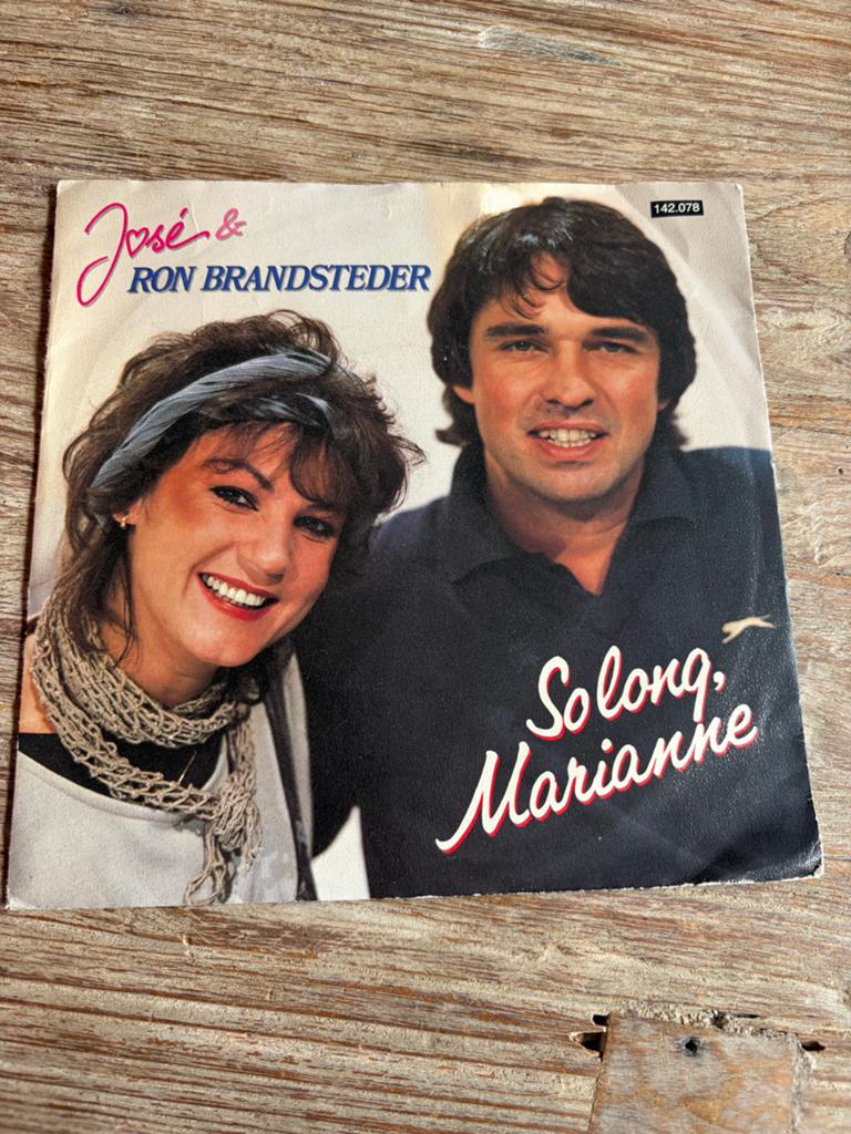 José & Ron Brandsteder - So Long, Marianne (Single), Ophalen of Verzenden, Zo goed als nieuw, Overige formaten, Levenslied of Smartlap
