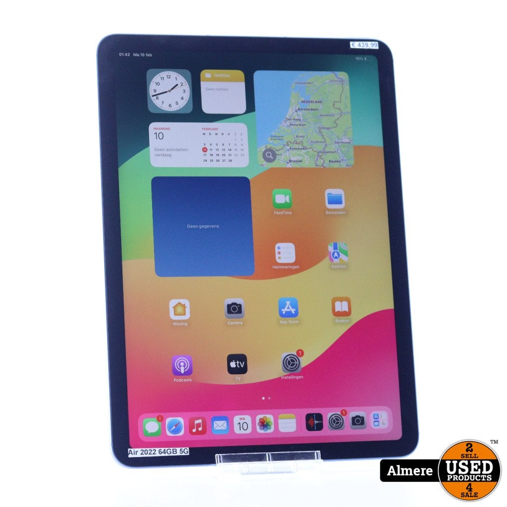 iPad Air 2022 64GB 5G Blauw, Computers en Software, Apple iPads, Apple, Gebruikt, Support@apple.com, One Apple Park Way
Cupertino, CA 95014
United States