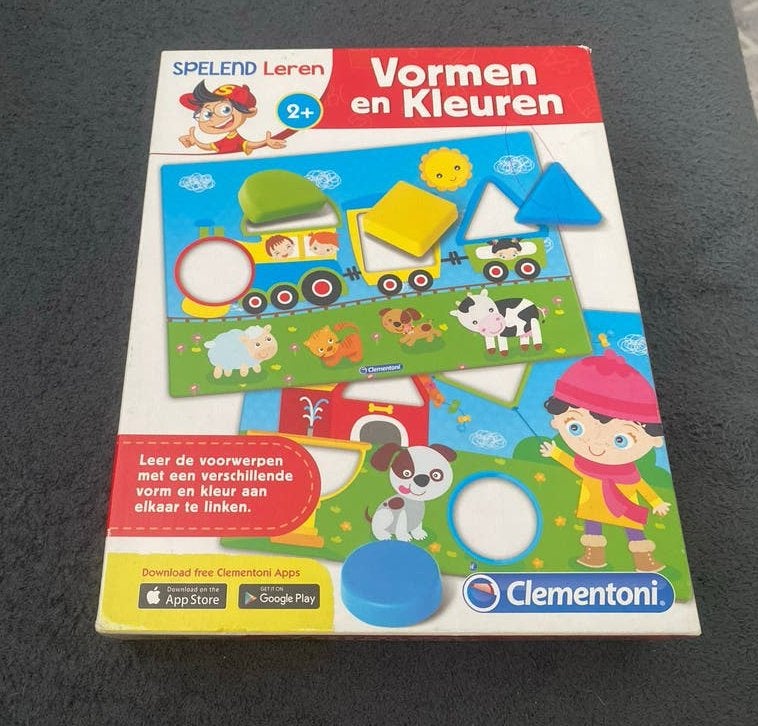 Clementoni Spelend Leren: Vormen en Kleuren (2+), Ophalen of Verzenden, Zo goed als nieuw, Puzzelen