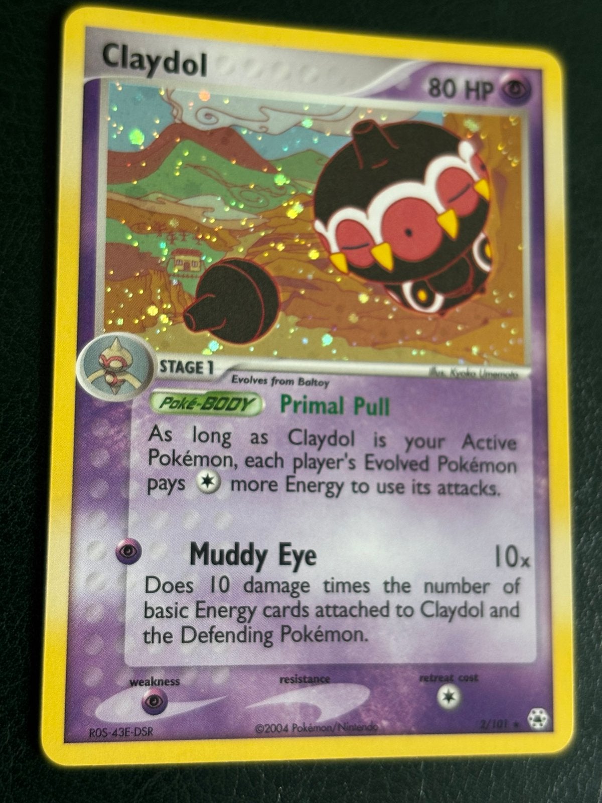 Claydol #2 Pokemon Hidden Legends (holo), Ophalen of Verzenden, Zo goed als nieuw