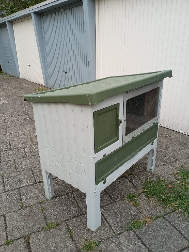 Konijnenhok / gereserveerd, Dieren en Toebehoren, Ophalen, 60 tot 90 cm, Hok, 110 cm of meer