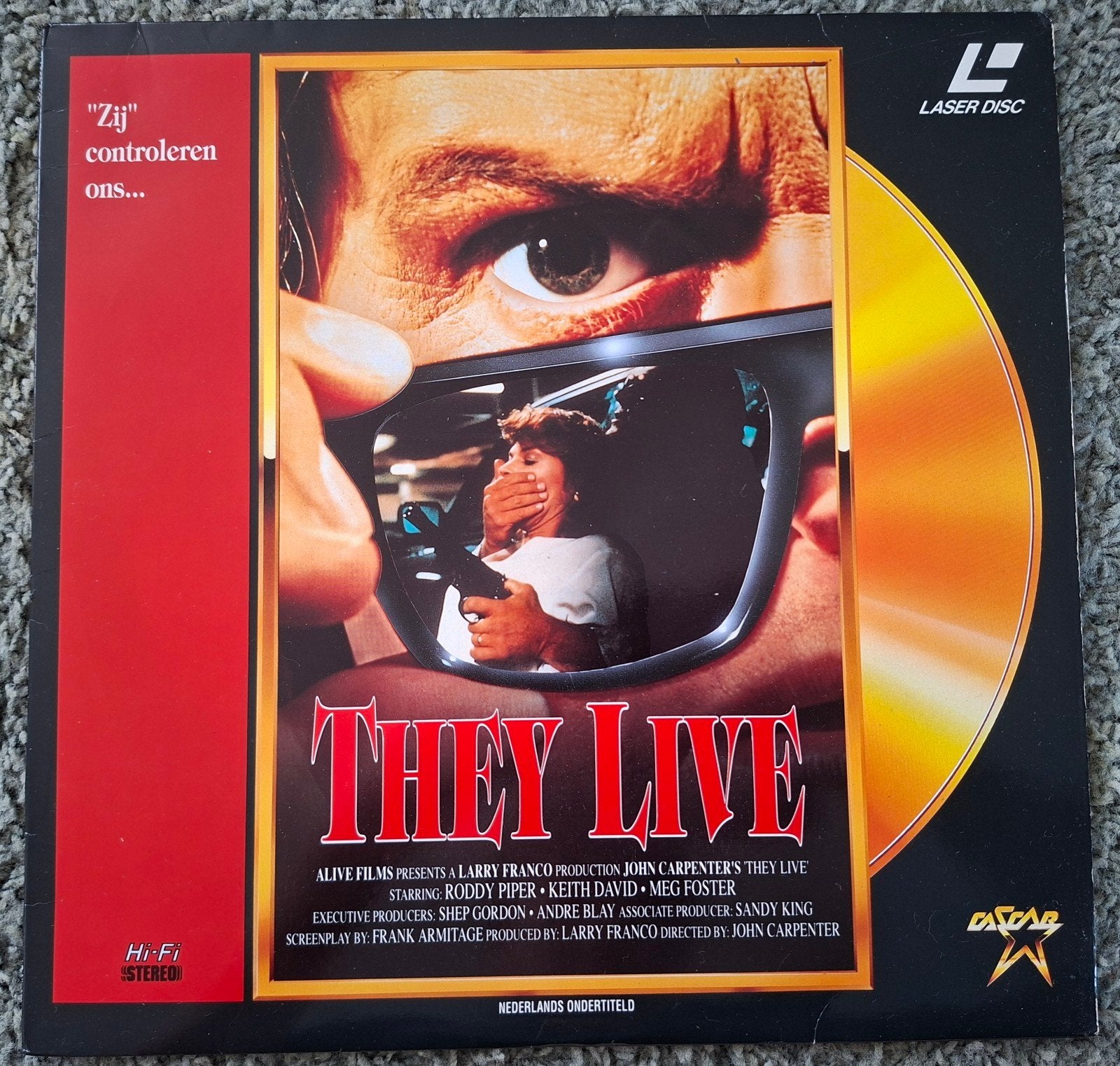 LASERDISC. THEY LIVE. JOHN CARPENTER. PAL. NIEUW., Ophalen of Verzenden, Nieuw