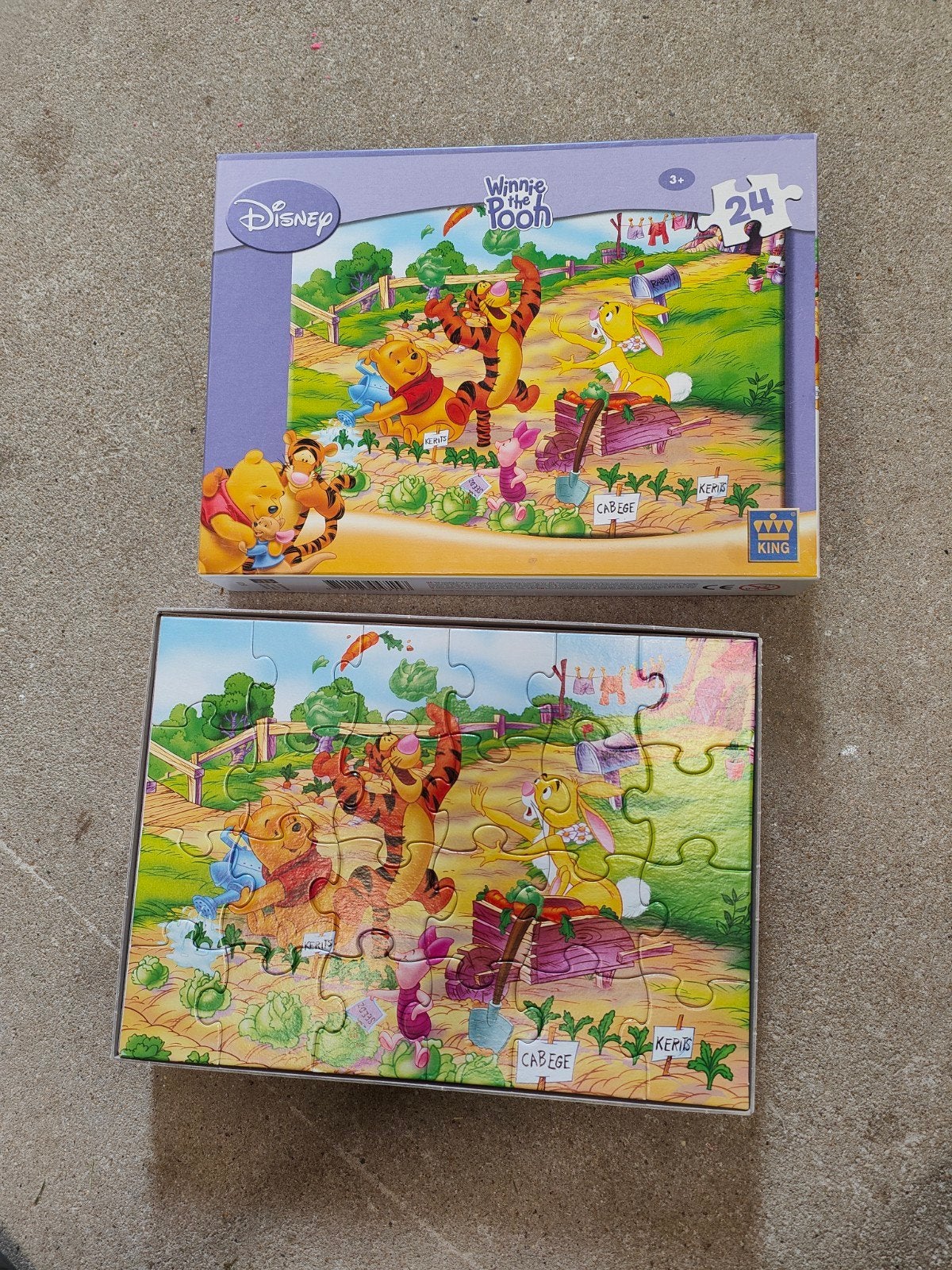 Winnie the pooh puzzel, Ophalen, 10 tot 50 stukjes, Zo goed als nieuw