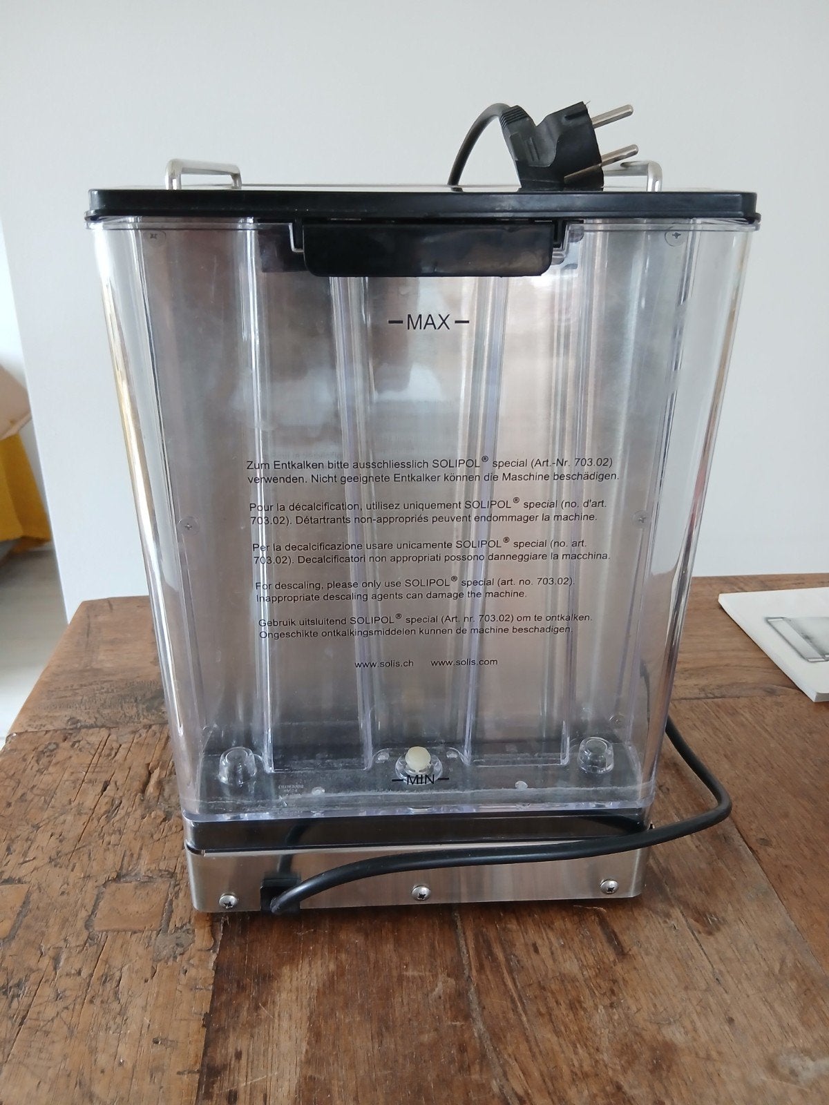 te koop Solis Barista Gran Gusto espressomachine, Ophalen, Gebruikt, Espresso apparaat, Gemalen koffie