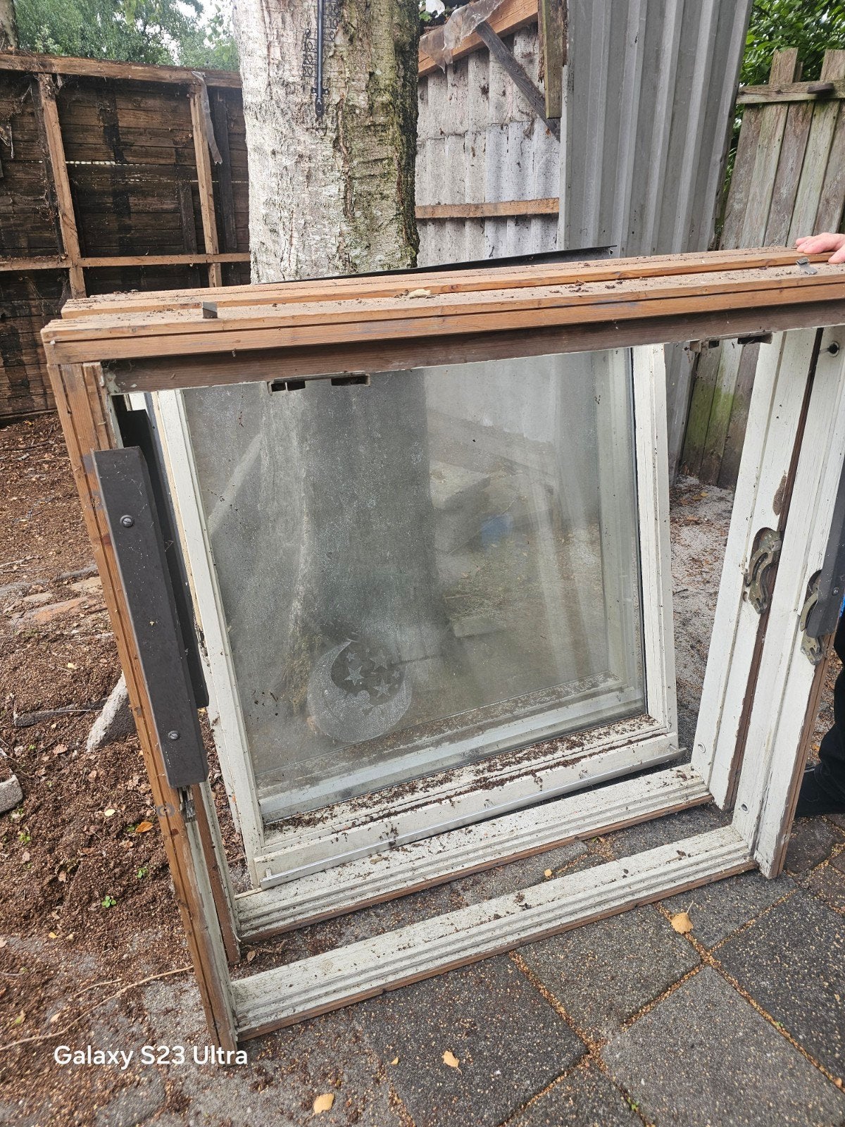 gratis 3 dakramen, Doe-het-zelf en Verbouw, Gebruikt, Raamkozijn, 75 tot 150 cm, Hout