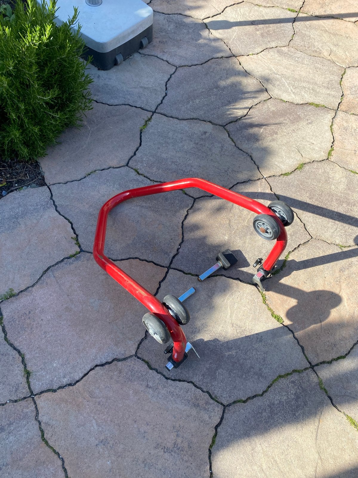 Bikelift / Paddockstand met universele blokken, Ophalen of Verzenden, Gebruikt